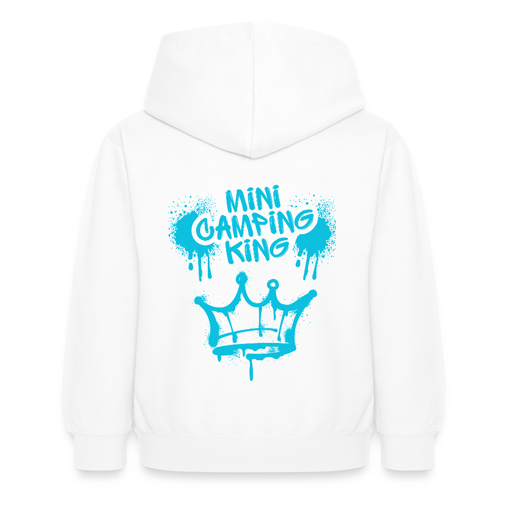 MINI CAMPING KING | Kinder Hoodie - Weiß