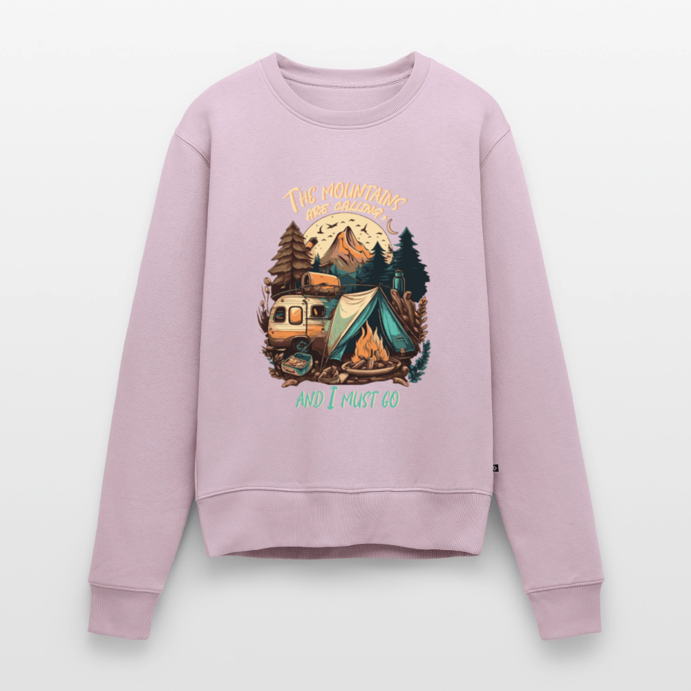 THE MOUNTAINS ARE CALLING | Frauen Premium Pullover - Altrosa