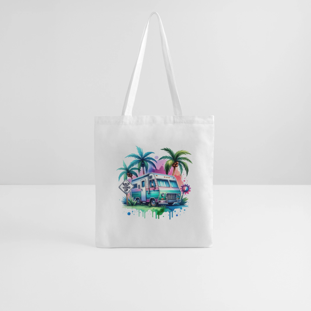 Wohnmobil unter Palmen | Stoffbeutel - Weiß