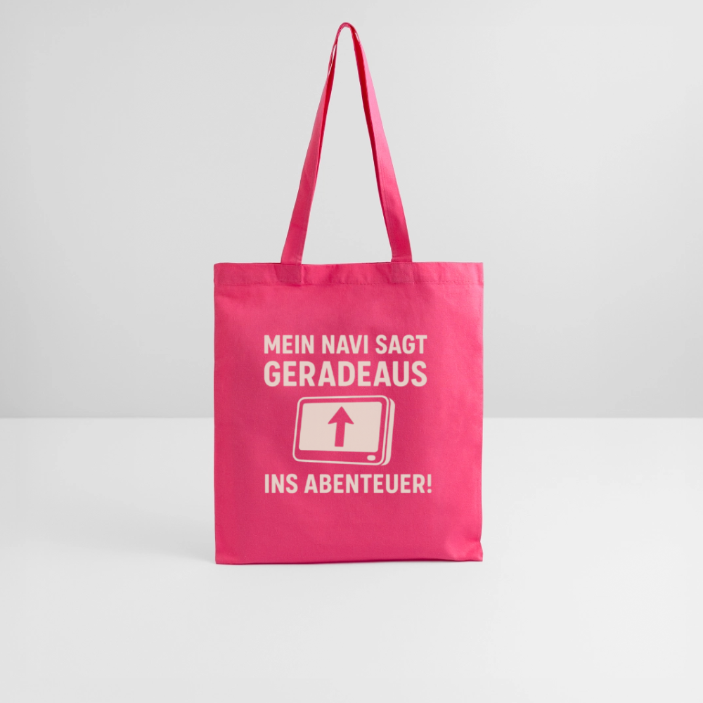 Mein Navi sagt geradeaus ins Abenteuer! | Stoffbeutel - Azalea
