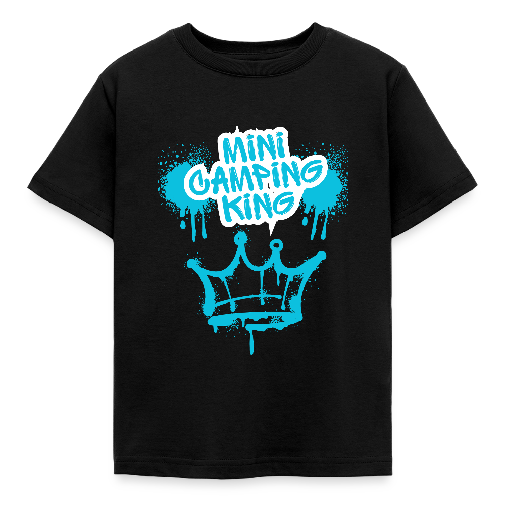 MINI CAMPER KING | Kinder T-Shirt - Schwarz