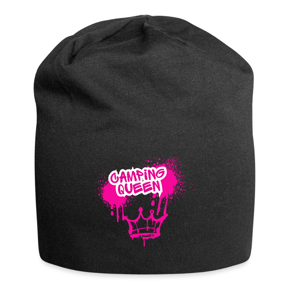 CAMPING QUEEN | Jersey-Beanie - Schwarz
